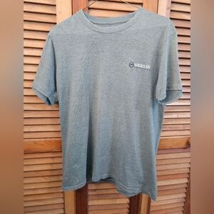 Men’s Magellan Outdoors Lake Life Medium Green Gray Crew Neck Graphic Tee